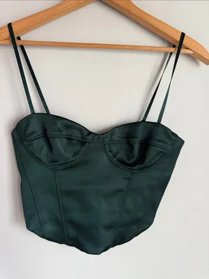Aritzia Sunday Best Minx Satin Bustier XS thumbnail 2