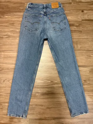 Levi’s Premium 70s High Slim Straight Jeans 27 Sonoma Case Medium Wash $108 thumbnail 4