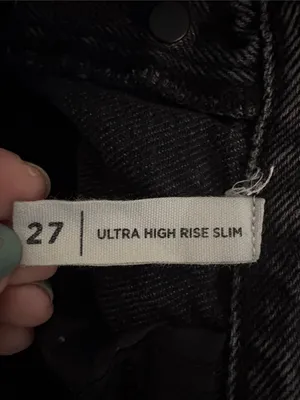 PacSun Women's Ultra High Rise Slim Distressed Jeans, Size 27 thumbnail 6