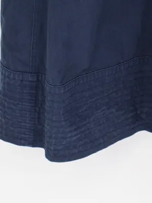 Everlane Denim Apron Midi Dress Women’s Large Navy Organic Cotton Belted Pockets thumbnail 13