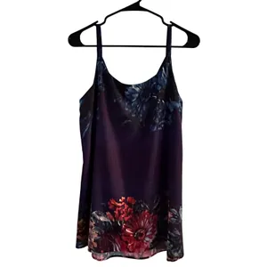 Cabi Artist Cami Painterly Floral Spaghetti‎ Strap Tank Top Camisole Medium thumbnail 4