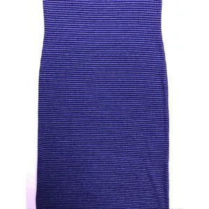 Vintage Faded Glory Maxi Dress Women L‎ Blue Striped Sleeveless Ribbed Knit Y2K thumbnail 8