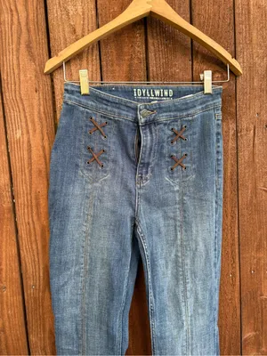 Idyllwind Miranda Lambert Lace-Up Front Flare Jeans TALL thumbnail 2