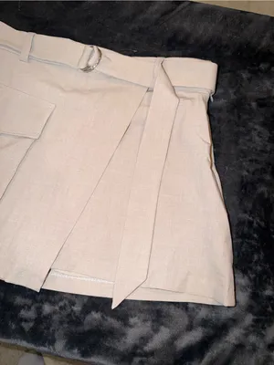 Abercrombie & Fitch Wrap Front Utility Skort in Taupe Size Small thumbnail 7