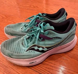 Saucony Ride Running Shoes Aqua Teal Sneakers Size 8.5 Athletic Trainer thumbnail 1