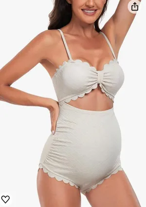 EastElegant Back Tied Maternity One Piece Swimwear thumbnail 1