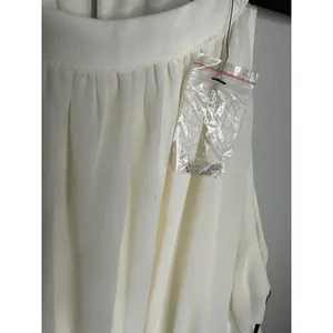NEW Lulus Dress Womens XL White Sleeveless Silver Waist Embellished Party Formal thumbnail 4