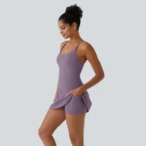 Halara Softlyzero Size Extra Small XS Backless Active Dress thumbnail 2