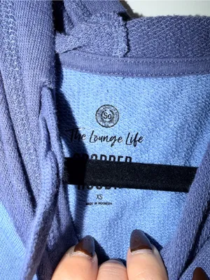 SO Lounge Life Color Block Cropped Hoodie thumbnail 3