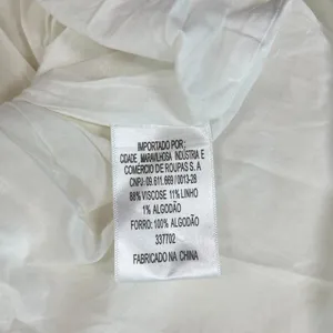 NWOT Farm Rio Stretch Linen Blend Cami Maxi Dress Size M Classic Off White thumbnail 15