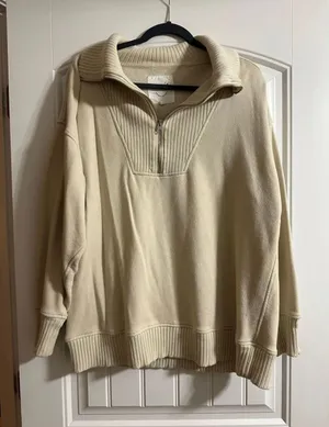 Aerie Half Zip Sweatshirt thumbnail 1