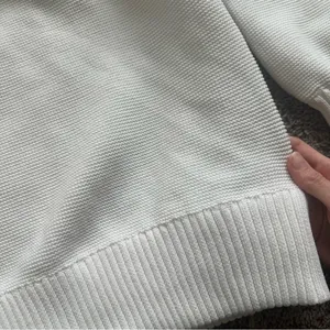 Aerie White Half-Zip Sweatshirt thumbnail 7