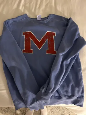 Ole Miss Sweatshirt Blue Size M thumbnail 1