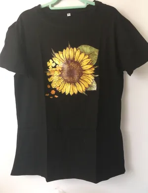 Sunflower 🌻 Shirt, XL Black thumbnail 1
