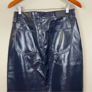 Pistola‎ Alice Utility Midi Skirt in Navy Vinyl Size 29 thumbnail 11