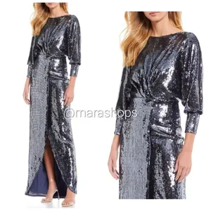 Aidan Mattox Sequin Blouson Formal Dress thumbnail 7