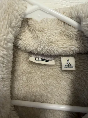 L.L. Bean Hi-Pile Fleece Pullover Size Medium thumbnail 5