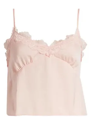 ABOUND Lace Trim Satin Crop Camisole thumbnail 1