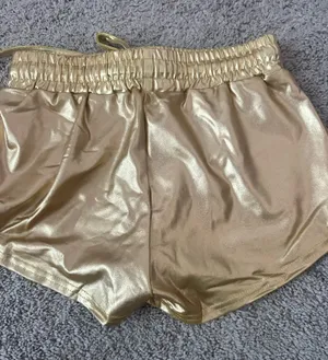Gold Metallic Shorts Amazon thumbnail 1