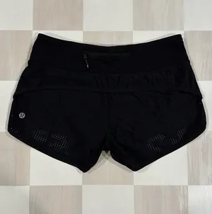 Lululemon Black Mesh Speed Short thumbnail 3