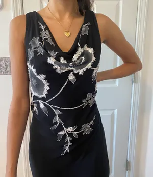 long floral prom /formal dress thumbnail 3