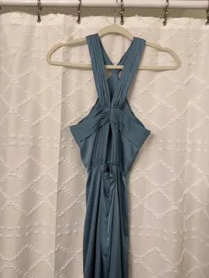 Azazie Bridesmaid Dress Blue thumbnail 6