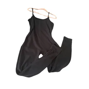 Roma Concept Womens‎ Black Ribbed Cami Jumpsuit Size 1X Stretch Sleeveless Lounge thumbnail 5