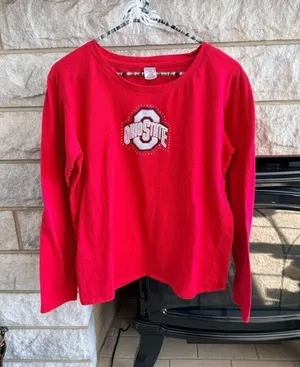 Ohio State Women's Red Long Sleeve Shirt thumbnail 1