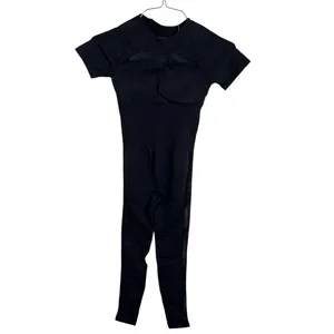 Innovista Womens Black Mesh Jumpsuit Size S Yoga Workout Unitard One-Piece thumbnail 3