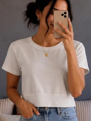 OFFLINE by Aerie Ribbed Cropped Top thumbnail 1