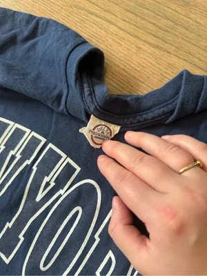 Delta New York Navy Blue Vintage Tee Size Small thumbnail 6