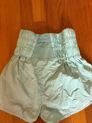 Teal free people shorts thumbnail 2