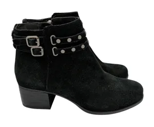 Koolaburra by UGG‎ Gordana Black Suede Studded Ankle Boots 1020132 Women's 9.5 thumbnail 1