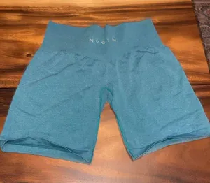 NVGTN Pro Shorts Teal Seamless thumbnail 1