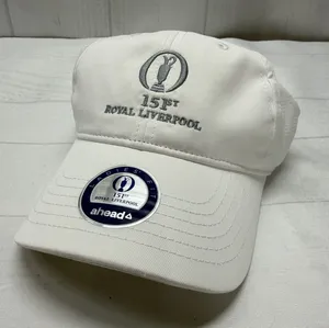 Ahead NWT White The Open Ladies Fit The 151st Royal Liverpool Golf Baseball Cap thumbnail 1