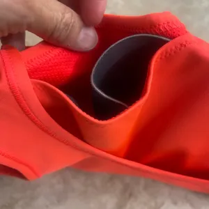 Nike Womens Swoosh Medium Support Sports Bra Orange Red NWT athletic running thumbnail 8