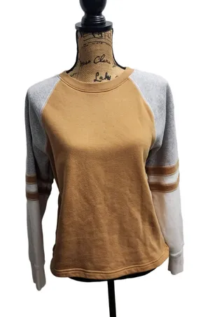 American Eagle Sweater Womens Size S Raglan Multicolor Color‎ Block Long Sleeve thumbnail 1