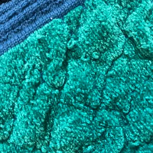Vintage Mark Fore & Strike Blue and Green Wool‎ Blend Chunky Cardigan Sweater thumbnail 4