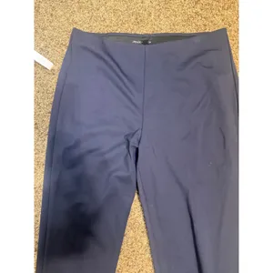 Peace of Cloth Navy Blue Pull On Slim Straight Leg Pants Womens Medium Stretch thumbnail 2
