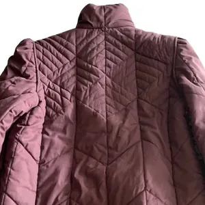 Saxton Hall Women’s Purple Quilted Warm Midi Jacket Puffy Coat Size M thumbnail 11