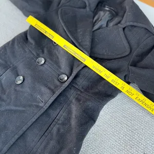 London Fog Black Wool Blend Short Pea Coat Dress Jacket Size Medium thumbnail 8
