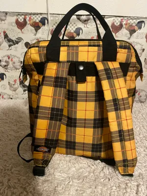 Dickies Yellow Plaid Backpack thumbnail 4