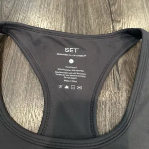 Set Active Formcloud Graphite Grey Racerback Bra thumbnail 2