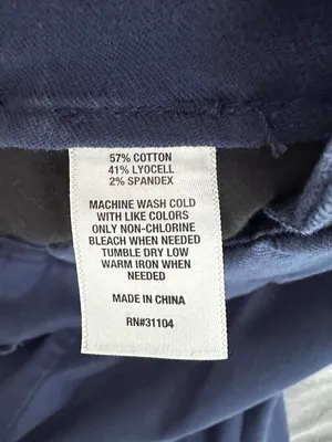 Wonderly Women's Size 10 Pleat Front Wide Leg Pants Navy Blue Office Work Casual thumbnail 7