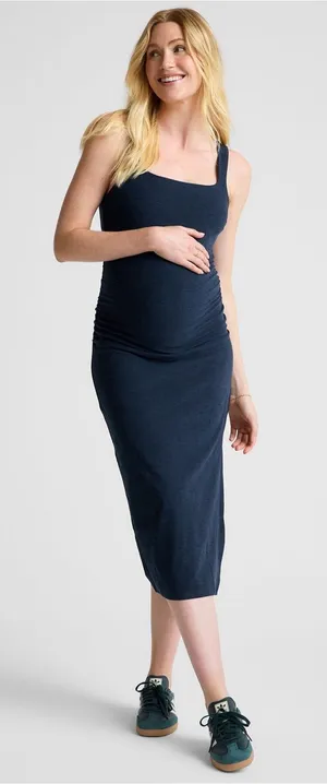 Beyond the Bump Teal Midi dress Green Size XS thumbnail 1
