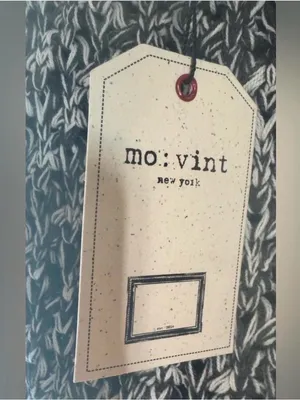 Mo:Vint Black/Gray/White Crocheted Swester Vest Sleeveless Top NWT thumbnail 5