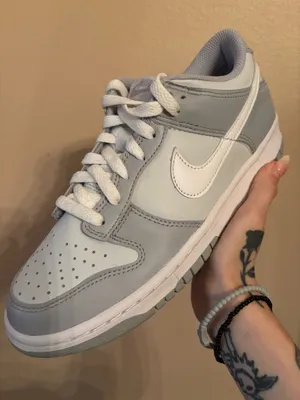 Nike Dunk Low GS 'Pure Platinum Wolf Grey' thumbnail 1