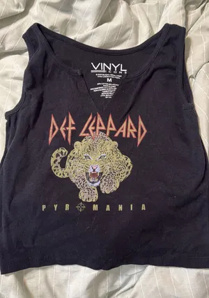Black Def Leppard Tank Top thumbnail 1