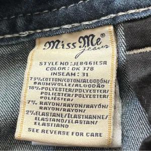Miss Me Women’s Mid Rise Easy Skinny Embellished Pockets Y2K Jeans thumbnail 10