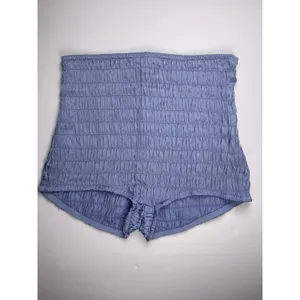 Intimately Free People women’s Ruched High Waist Micro Shorts size S Blue New thumbnail 2